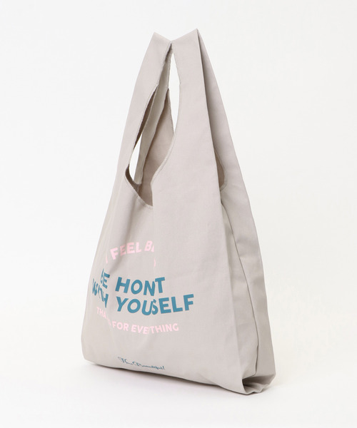 LBC（エルビーシー）の「LBCメッセージトートバッグ（トートバッグ・レディース・ブルー/クリアグリーン/グレー/オレンジ・FREE）」の19枚目の写真