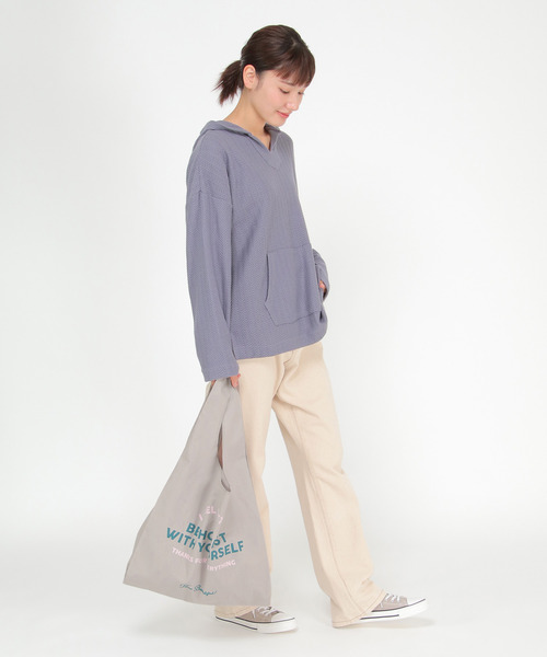 LBC（エルビーシー）の「LBCメッセージトートバッグ（トートバッグ・レディース・ブルー/クリアグリーン/グレー/オレンジ・FREE）」の21枚目の写真