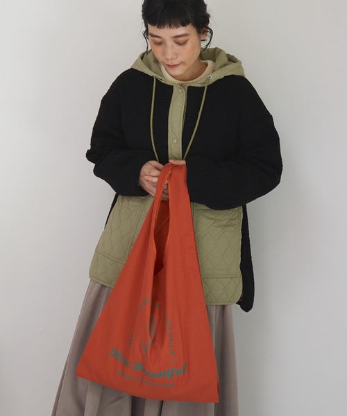 LBC（エルビーシー）の「LBCメッセージトートバッグ（トートバッグ・レディース・ブルー/クリアグリーン/グレー/オレンジ・FREE）」の6枚目の写真