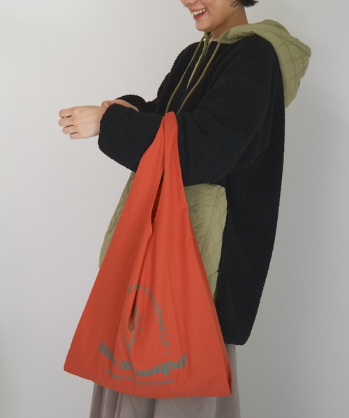 LBC（エルビーシー）の「LBCメッセージトートバッグ（トートバッグ・レディース・ブルー/クリアグリーン/グレー/オレンジ・FREE）」の7枚目の写真