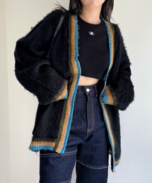 WHO'S WHO gallery | 【BLESS YOU/ブレスユー】アルパカ混モヘアライクジップカーディガン(カーディガン/ボレロ)