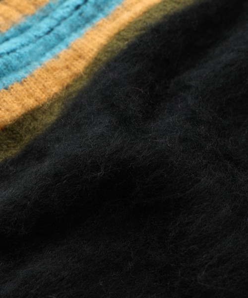 WHO'S WHO gallery(フーズフーギャラリー)の「【BLESS YOU/ブレスユー】アルパカ混モヘアライクジップカーディガン(カーディガン/ボレロ・レディース・ブラック/パープル/サンドベージュ・FREE)」の7枚目の写真