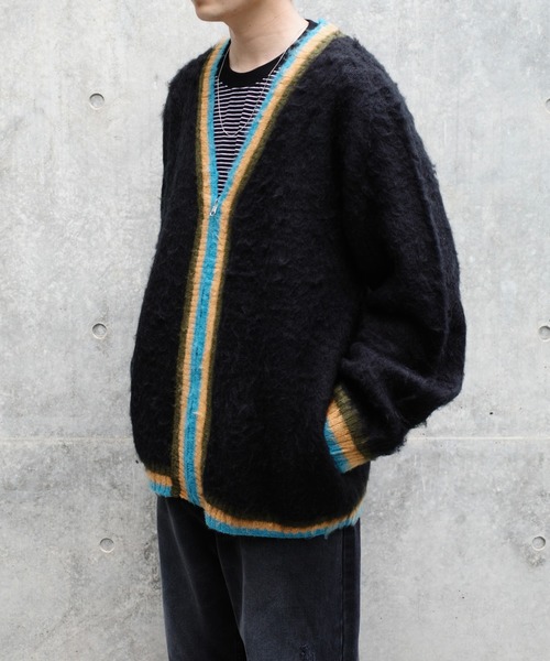 WHO'S WHO gallery(フーズフーギャラリー)の「【BLESS YOU/ブレスユー】アルパカ混モヘアライクジップカーディガン(カーディガン/ボレロ・レディース・ブラック/パープル/サンドベージュ・FREE)」の17枚目の写真