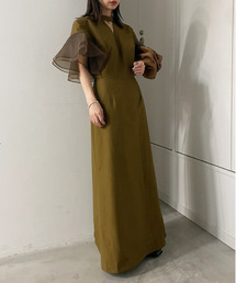 ︎ 【美品】Ameri vintage BACK OPEN DRESS BACK OPEN PEARL VELOUR DRESS（ドレス）｜Ameri（アメリ）の