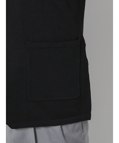 Perfect Suit FActory（パーフェクトスーツファクトリー）の「ニットカーディガン　ブラック/ネイビー（カーディガン/ボレロ・メンズ・ネイビー/ブラック・L/M）」の11枚目の写真