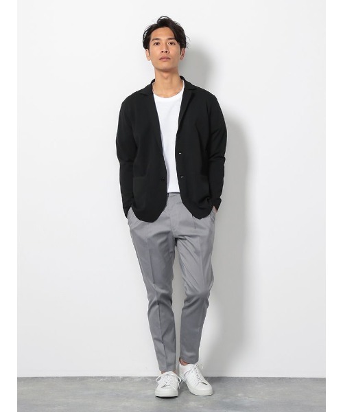 Perfect Suit FActory（パーフェクトスーツファクトリー）の「ニットカーディガン　ブラック/ネイビー（カーディガン/ボレロ・メンズ・ネイビー/ブラック・L/M）」の4枚目の写真