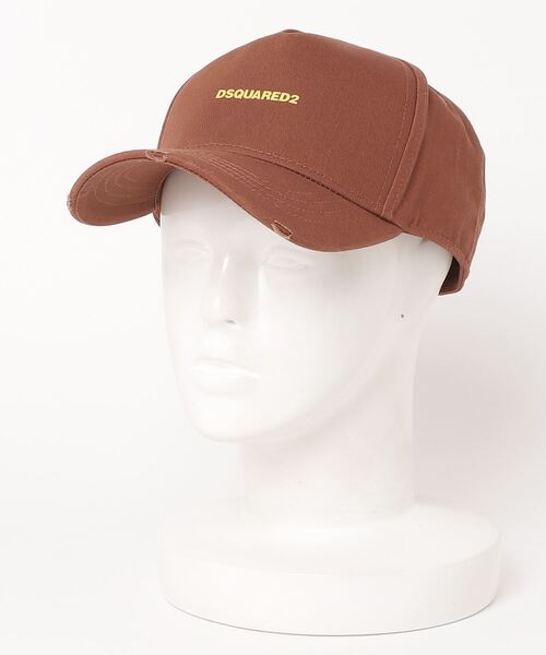 DSQUARED2（ディースクエアード）の「MINI DSQUARED2 BASEBALL CAP 0251/CO（キャップ・メンズ・ブラック×ホワイト/ブラウン×イエロー・FREE）」の2枚目の写真