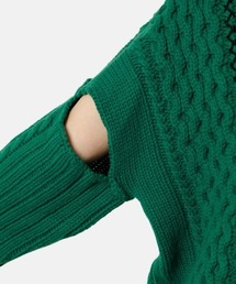 IRENE アイレネMix Cable Pullover Knit グリーン