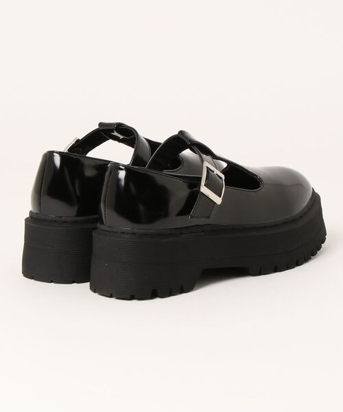 Green　Parks（グリーンパークス）の「Tストラップシューズ（パンプス・レディース・ブラック/アイボリー・M/XS/XL/L/S）」の8枚目の写真