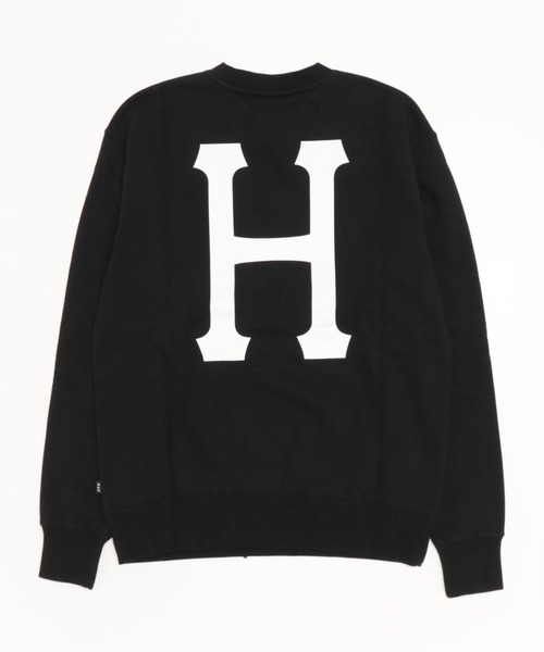 セール】HUF / ハフ ESSENTIALS CLASSIC H CREW スウェット