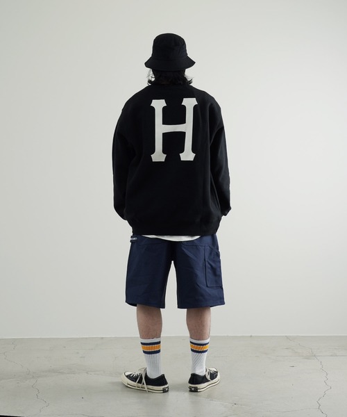 セール】HUF / ハフ ESSENTIALS CLASSIC H CREW スウェット