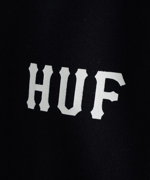 HUF(ハフ)の「HUF / ハフ ESSENTIALS CLASSIC H CREW スウェット トレーナー(スウェット・メンズ・ブラック/アイボリー/杢グレー・SMALL/MEDIUM/LARGE/X-LARGE/XX-LARGE)」の8枚目の写真