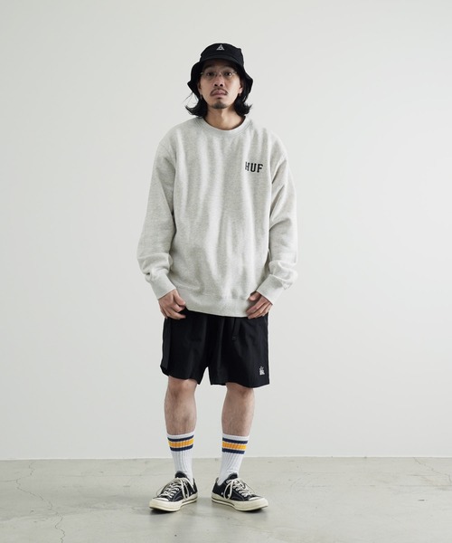 セール】HUF / ハフ ESSENTIALS CLASSIC H CREW スウェット