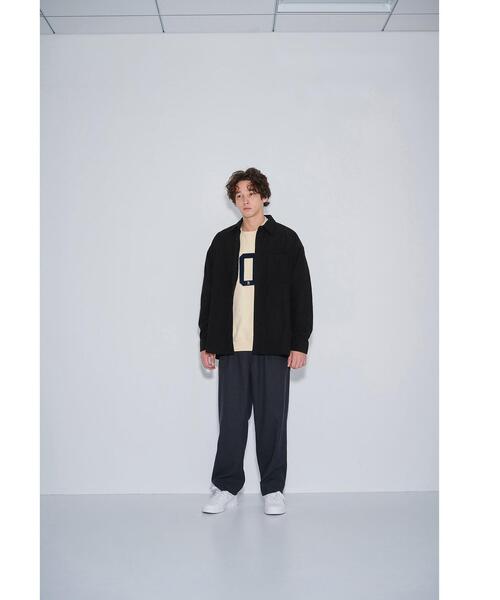 green label relaxing（グリーンレーベルリラクシング）の「【WEB限定】＜GLR or＞コーデュロイ オーバーサイズ シャツ Ⅱ -ユニセックス-（シャツ/ブラウス・メンズ・ブラック/ベージュ/オリーブ・S/M/L）」の4枚目の写真