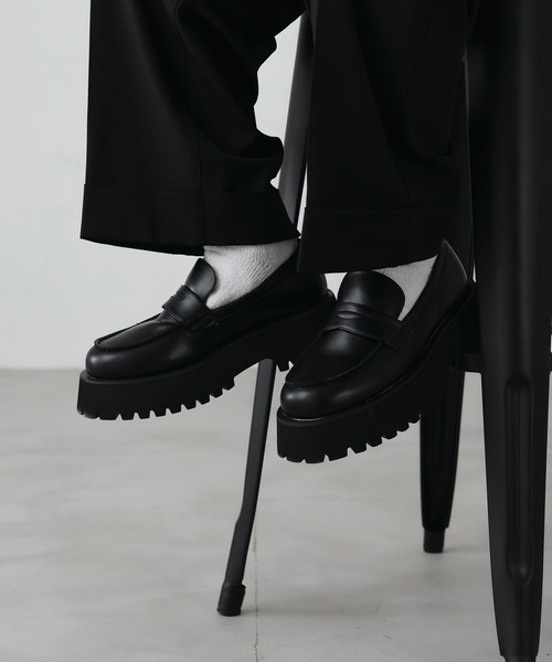 epnok（エプノック）の「タンクソールローファー（ローファー・メンズ・ブラック/ダークブラウン・SMALL/MEDIUM/LARGE）」の17枚目の写真