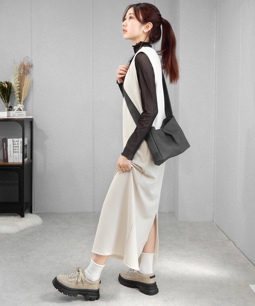 minia（ミニア）の「ボリュームソールトレッキングシューズ　◆（スニーカー・レディース・ブラック/ベージュ/キャメル・S/M/L）」の17枚目の写真