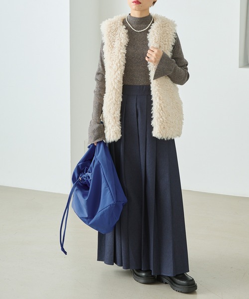 forksy.（フォルクシー）の「【forksy.】ワイドベルトビッグショルダーBAG（ショルダーバッグ・レディース・ホワイト/ブラック/オレンジ/ブルー/ライトカーキ・FREE）」の14枚目の写真