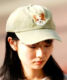 THE MILES（ザ マイルズ）の「DOG EMBROIDERY COTTON DAD CAP  キャップ（キャップ）」