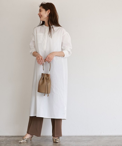 Pierrot（ピエロ）の「巾着ハンドバッグ（ショルダーバッグ・レディース・アイボリー/ベージュ系その他/シャンパン・FREE）」の20枚目の写真