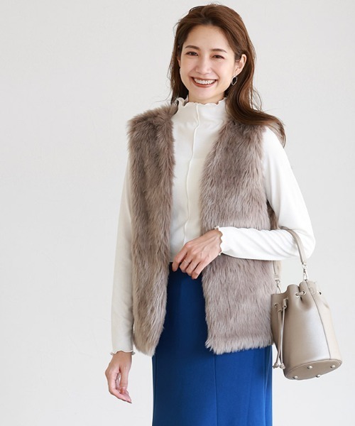 Pierrot（ピエロ）の「巾着ハンドバッグ（ショルダーバッグ・レディース・アイボリー/ベージュ系その他/シャンパン・FREE）」の17枚目の写真