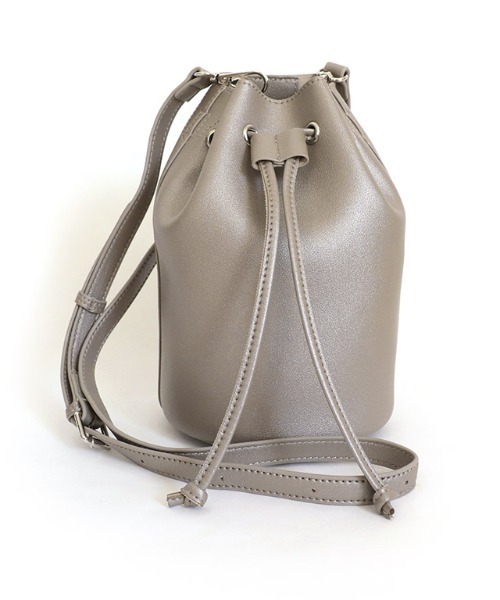 Pierrot（ピエロ）の「巾着ハンドバッグ（ショルダーバッグ・レディース・アイボリー/ベージュ系その他/シャンパン・FREE）」の7枚目の写真