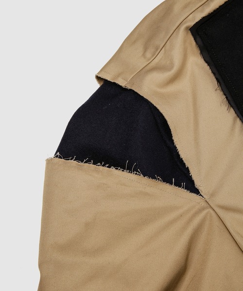 FACETASM（ファセッタズム）の「Layered Deconstructed Trenchcoat（その他アウター・メンズ・ブラック・4）」の7枚目の写真