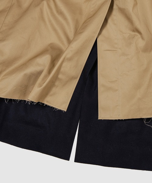 FACETASM（ファセッタズム）の「Layered Deconstructed Trenchcoat（その他アウター・メンズ・ブラック・4）」の6枚目の写真