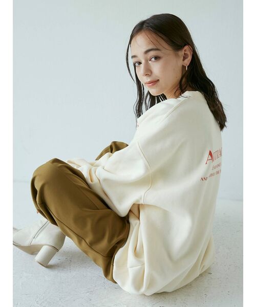 MURUA(ムルーア)の「ATTRACTIVEスウェット(スウェット・レディース・アイボリー/ダークグレー・FREE)」の9枚目の写真