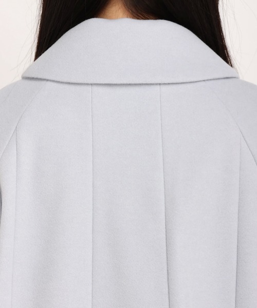 UNIVERVAL MUSE（ユニバーバル ミューズ）の「ウーリッシュライト　ウールショートコート（その他アウター・レディース・ブラック/ライトベージュ/アクア・2）」の10枚目の写真