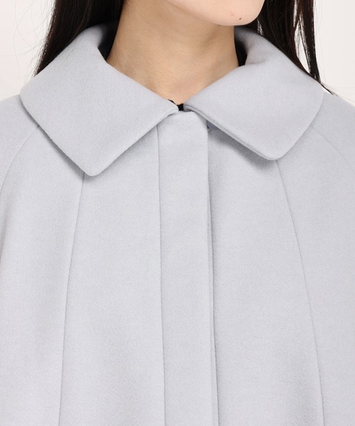 UNIVERVAL MUSE（ユニバーバル ミューズ）の「ウーリッシュライト　ウールショートコート（その他アウター・レディース・ブラック/ライトベージュ/アクア・2）」の11枚目の写真