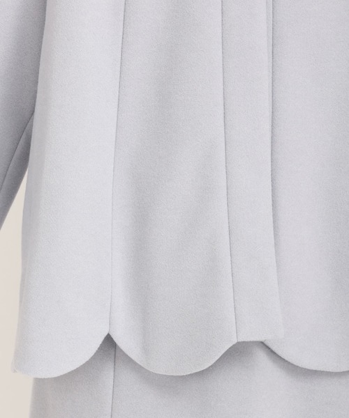 UNIVERVAL MUSE（ユニバーバル ミューズ）の「ウーリッシュライト　ウールショートコート（その他アウター・レディース・ブラック/ライトベージュ/アクア・2）」の8枚目の写真