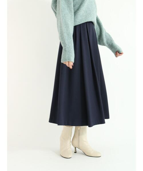 Te chichi（テチチ）の「カルゼタックフレアスカート（スカート・レディース・グリーン/ブラウン/ネイビー・SMALL/MEDIUM）」の19枚目の写真