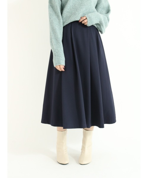 Te chichi（テチチ）の「カルゼタックフレアスカート（スカート・レディース・グリーン/ブラウン/ネイビー・SMALL/MEDIUM）」の3枚目の写真