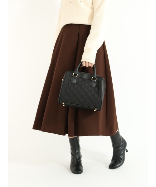 Te chichi（テチチ）の「カルゼタックフレアスカート（スカート・レディース・グリーン/ブラウン/ネイビー・SMALL/MEDIUM）」の2枚目の写真