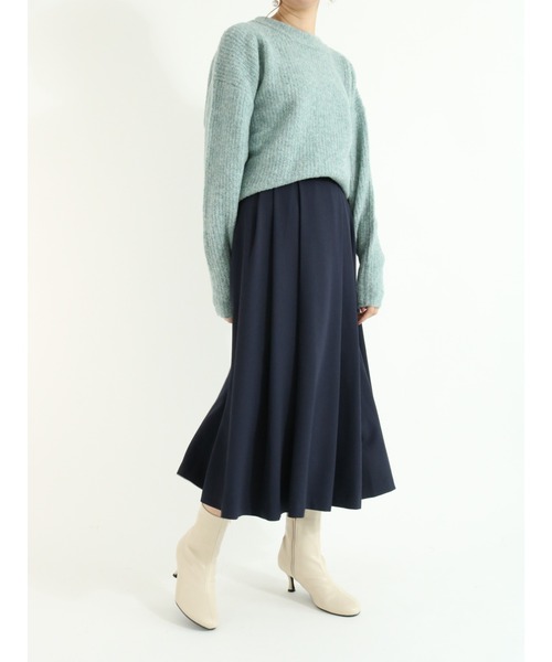 Te chichi（テチチ）の「カルゼタックフレアスカート（スカート・レディース・グリーン/ブラウン/ネイビー・SMALL/MEDIUM）」の9枚目の写真