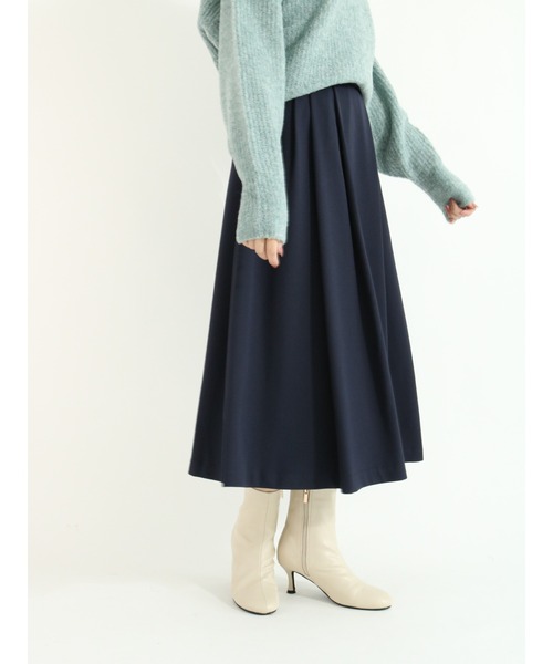 Te chichi（テチチ）の「カルゼタックフレアスカート（スカート・レディース・グリーン/ブラウン/ネイビー・SMALL/MEDIUM）」の8枚目の写真