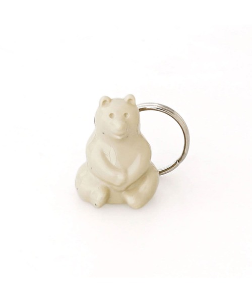 シロクマ貯金箱 ポーラーベアーキーホルダー キーリング