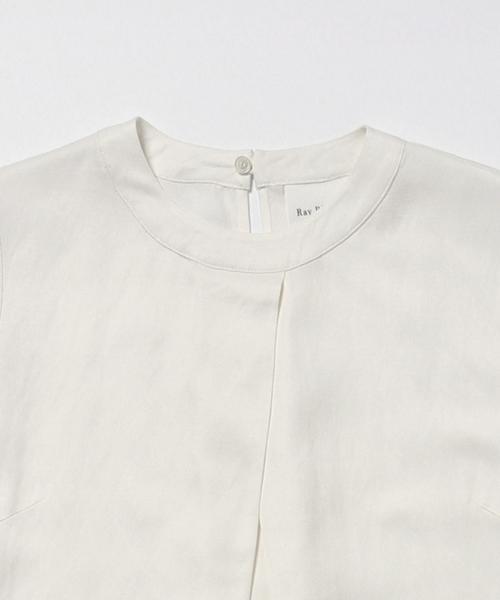 Ray BEAMS（レイビームス）の「Ray BEAMS / BOX タック ラウンドヘム ワンピース（ワンピース・レディース・オフホワイト/ブラック/ブルー系その他・0/1）」の13枚目の写真