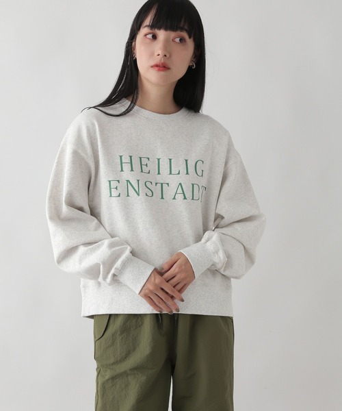 LOWRYS FARM（ローリーズファーム）の「ウラケキモウロゴロングスリーブ　163661（スウェット・レディース・チャコールグレー/グレー/アイボリー・FREE）」の3枚目の写真