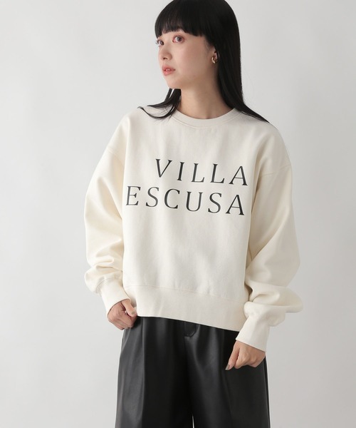 LOWRYS FARM（ローリーズファーム）の「ウラケキモウロゴロングスリーブ　163661（スウェット・レディース・チャコールグレー/グレー/アイボリー・FREE）」の2枚目の写真