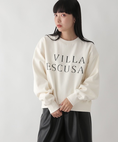 LOWRYS FARM（ローリーズファーム）の「ウラケキモウロゴロングスリーブ　163661（スウェット・レディース・チャコールグレー/グレー/アイボリー・FREE）」の5枚目の写真