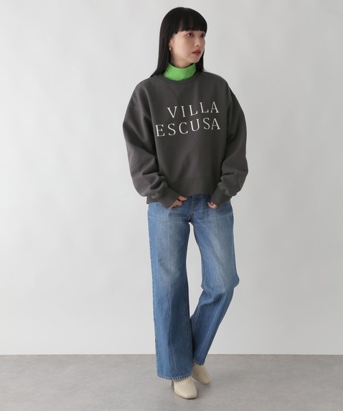 LOWRYS FARM（ローリーズファーム）の「ウラケキモウロゴロングスリーブ　163661（スウェット・レディース・チャコールグレー/グレー/アイボリー・FREE）」の8枚目の写真