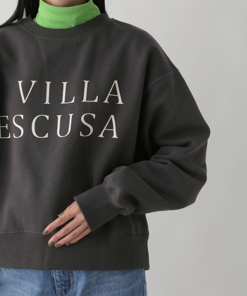 LOWRYS FARM（ローリーズファーム）の「ウラケキモウロゴロングスリーブ　163661（スウェット・レディース・チャコールグレー/グレー/アイボリー・FREE）」の13枚目の写真