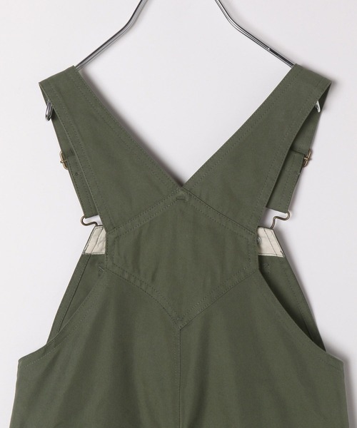 UNIVERSAL OVERALL（ユニバーサルオーバーオール）の「【UNIVERSAL OVERALL(ユニバーサルオーバーオール)】別注ツイルサロペット（サロペット/オーバーオール・キッズ・キャメル/ダークグリーン・110cm/120cm/130cm/140cm）」の13枚目の写真