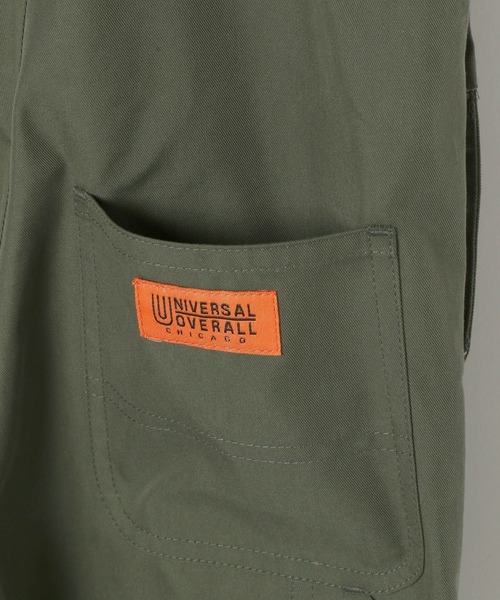 UNIVERSAL OVERALL（ユニバーサルオーバーオール）の「【UNIVERSAL OVERALL(ユニバーサルオーバーオール)】別注ツイルサロペット（サロペット/オーバーオール・キッズ・キャメル/ダークグリーン・110cm/120cm/130cm/140cm）」の18枚目の写真