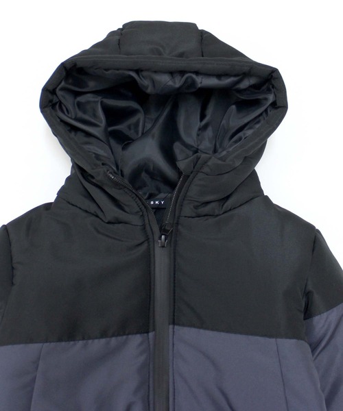 THE CASUAL（カジュアル）の「切り替え中綿ジャケット（ダウンジャケット/コート・キッズ・ブラック系/ダークグリーン系/ダークグリーン/レッド系/ブラック/グレー系/ベージュ系/ネイビー/チャコール/ベージュ・120cm/110cm/130cm/160cm/150cm/140cm）」の20枚目の写真