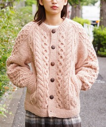 HARVESTY/ハーベスティー CABLE KNIT CARDIGAN ケーブルニットカーディガン