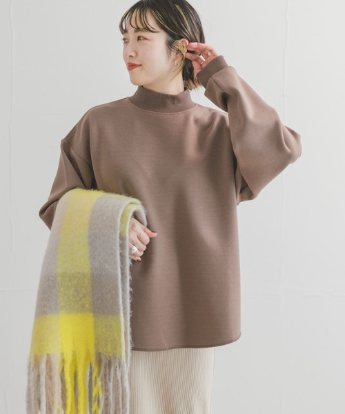 ITEMS URBANRESEARCH（アイテムズ アーバンリサーチ）の「ライトダンボールハイネックトップス（Tシャツ/カットソー・レディース・グレー系その他/ブラック/ブラウン/ホワイト・FREE）」の5枚目の写真