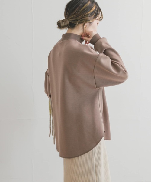 ITEMS URBANRESEARCH（アイテムズ アーバンリサーチ）の「ライトダンボールハイネックトップス（Tシャツ/カットソー・レディース・グレー系その他/ブラック/ブラウン/ホワイト・FREE）」の7枚目の写真