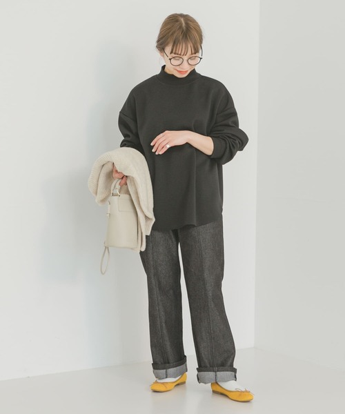 ITEMS URBANRESEARCH（アイテムズ アーバンリサーチ）の「ライトダンボールハイネックトップス（Tシャツ/カットソー・レディース・グレー系その他/ブラック/ブラウン/ホワイト・FREE）」の15枚目の写真